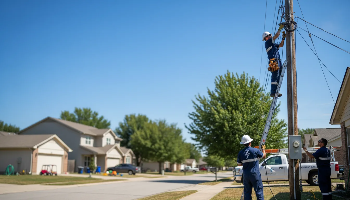 Residential electrician providing installation services in Dumas, AR